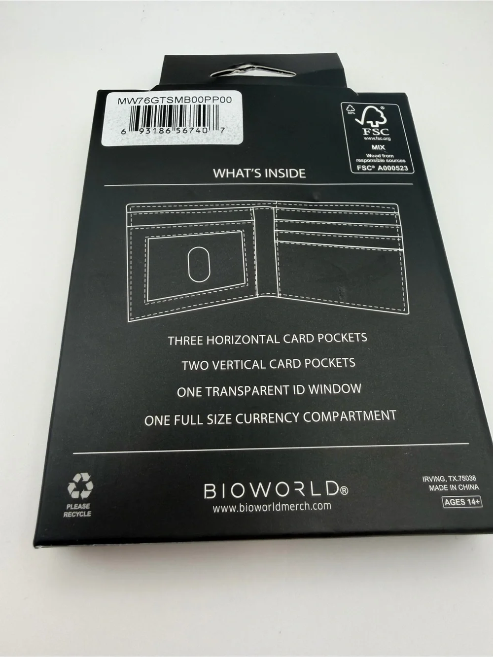 Bioworld bifold wallet